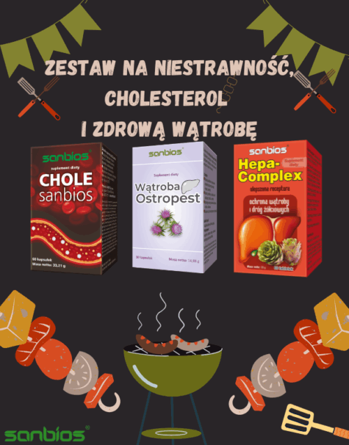 cholesanbios, wątroba ostropest, hepa-complex